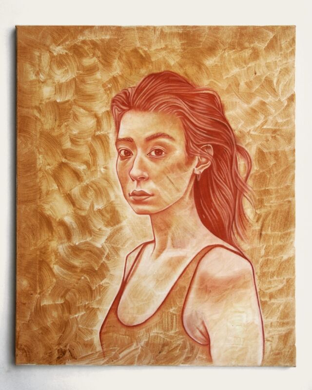 Sanguine et craie blanche sur fond de rouille. 

#sanguine #rouille #portrait #tableaux #dessin #observation #expérimentation #encresnaturelles